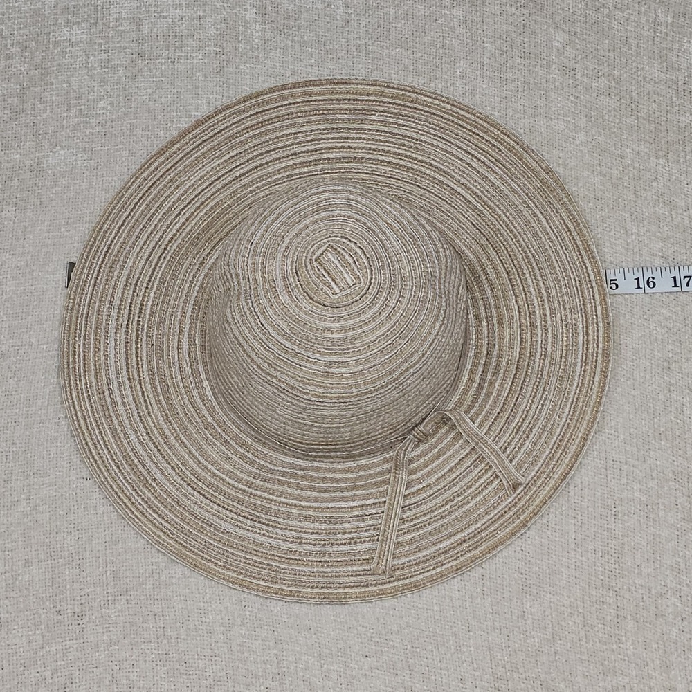 EUC O'RAGEOUS women's 3.5" brim floppy packable beige beach/ sun hat, O/S - Picture 3 of 4